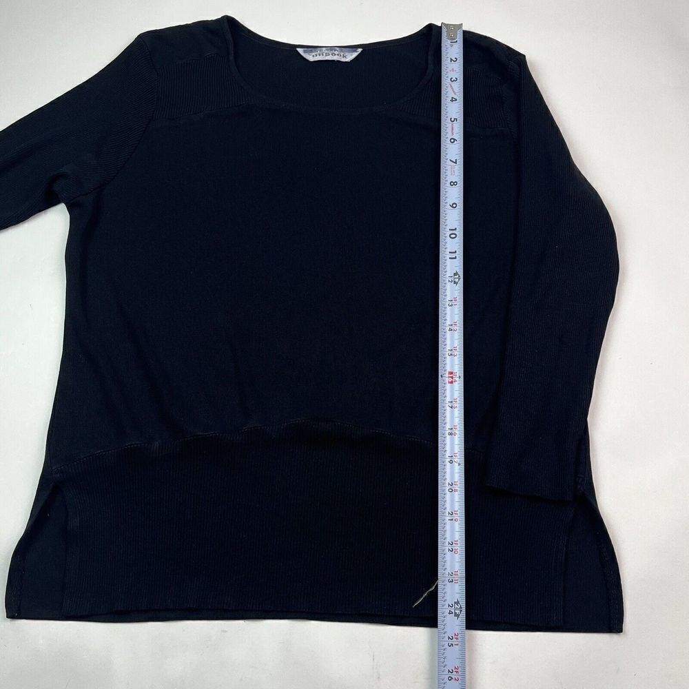 Exclusively Misook Knit Basic Top Size M Black - image 7
